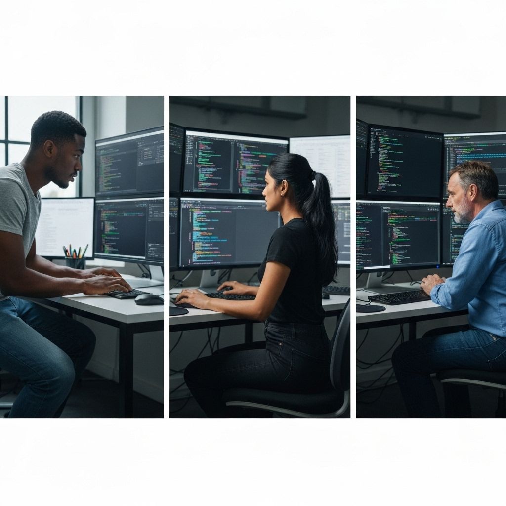 Developers Working on Code
