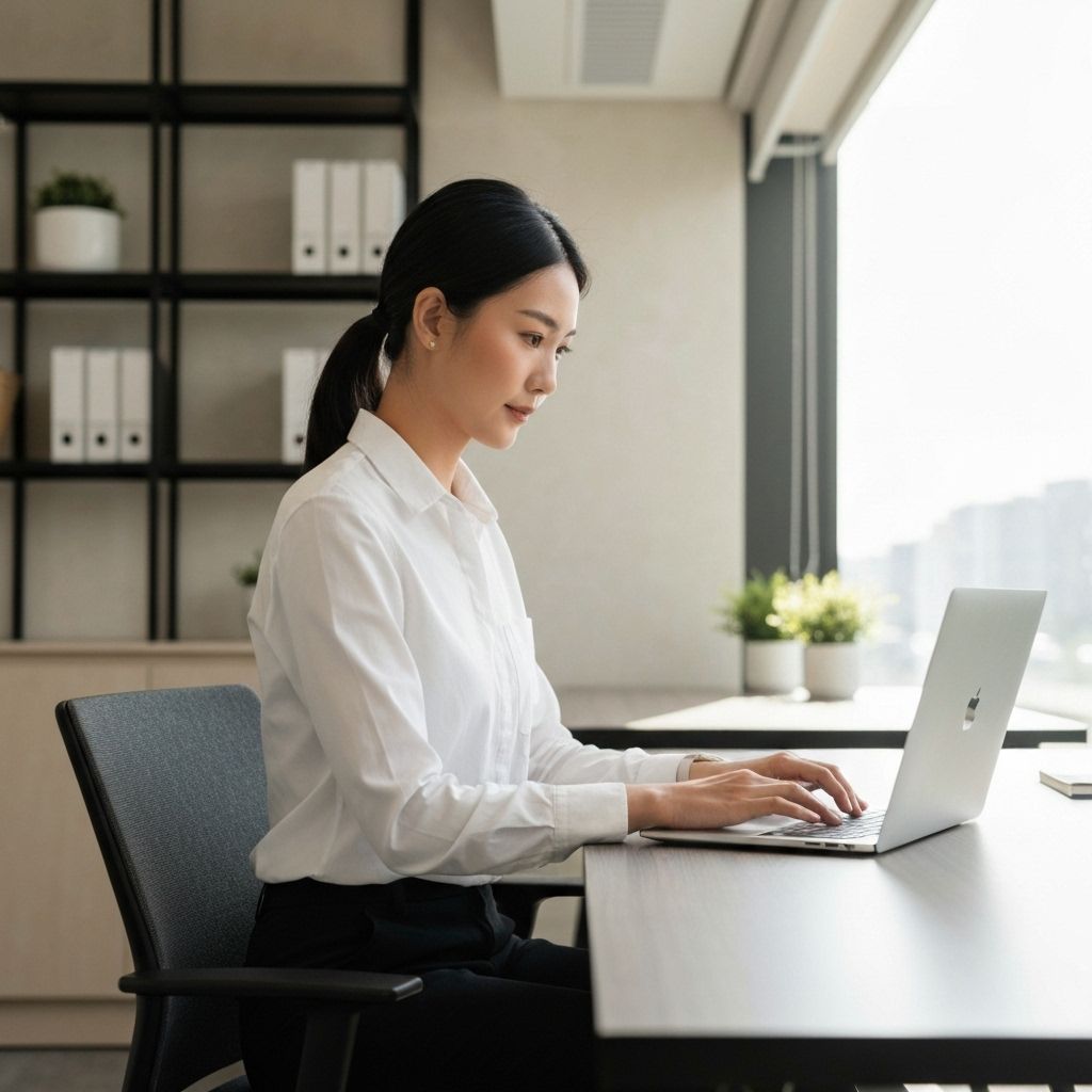 Professional virtual assistant working efficiently